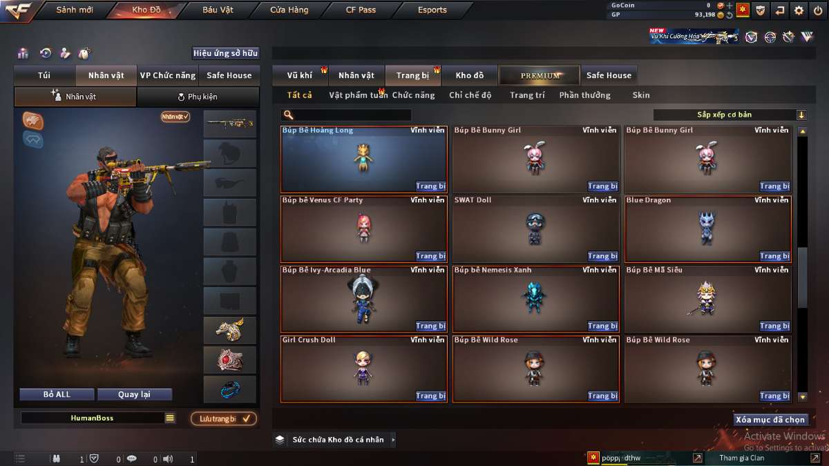 shop acc cf uy tin gia re